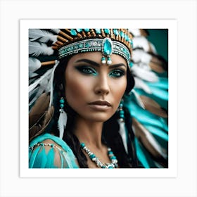 Native Amer Princess 1 Art Print