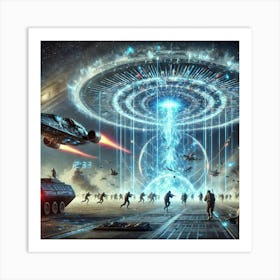 Temporal Disruption Matrix Time Manipulation Art Print