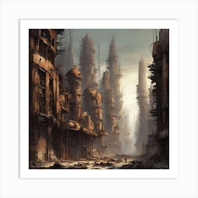 Sprawling Cityscape 5 Art Print