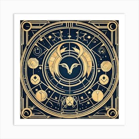 Zodiac Sign 2 Art Print