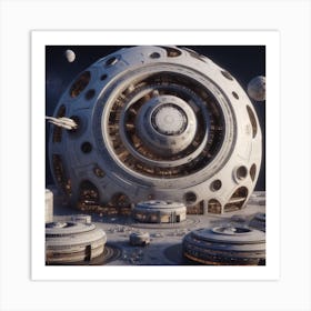 Futuristic City 65 Art Print