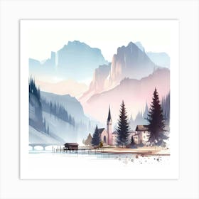 Landscape Painting 79 Art Print