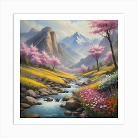 Blossoms In The Valley Art Print Paintings Art Print