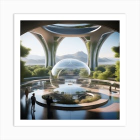 Futuristic Architecture 17 Art Print