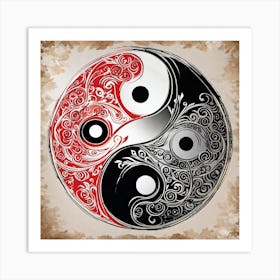 Yin Yang 68 Art Print