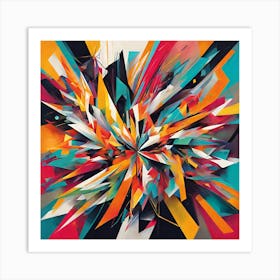 Abstract Explosion Art Print