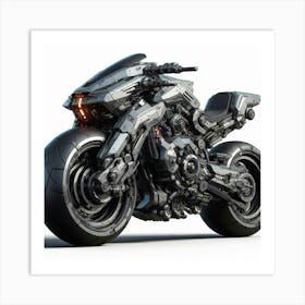 Futuristic Motorcycle 5 Art Print