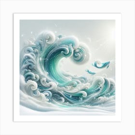 Ocean Waves Art Print