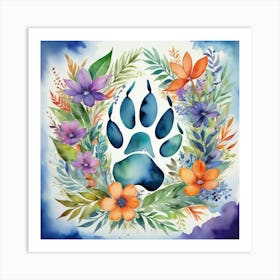 Paw Print Art Print