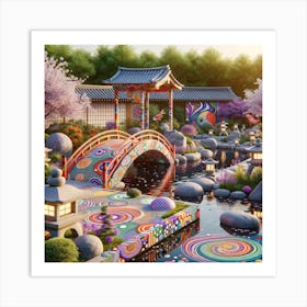 Japanese Garden Art Print