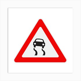 Road Sign.A fine artistic print that decorates the place.23 Art Print