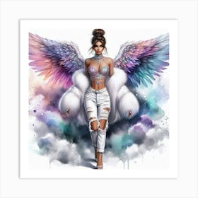 Angel Wings 37 Art Print