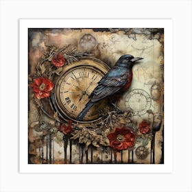 Clockwork Bird 1 Art Print