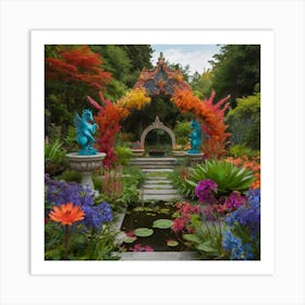 Beautiful garden Art Print