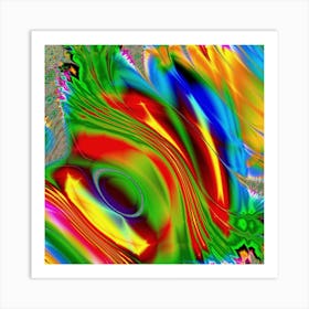 Fractal Artwork Digital Art Fractal Colors Art Print