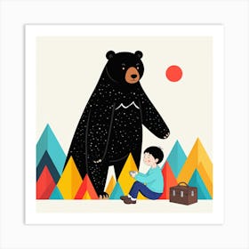 Illustration Of A Bear 3 Art Print