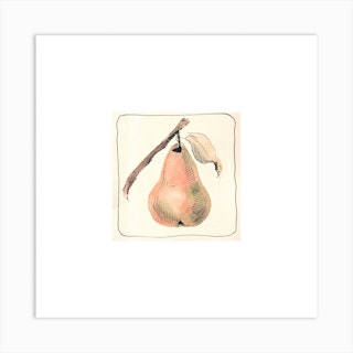 Pear Square Art Print