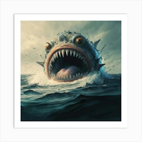 Monster Fish Art Print