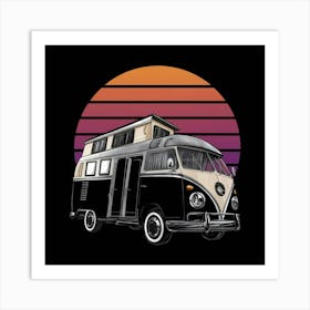 Vw Camper Van Art Print