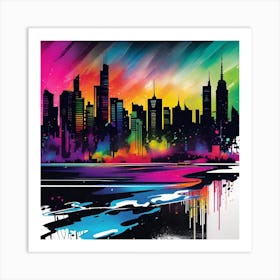 Chicago Skyline Canvas Print Art Print