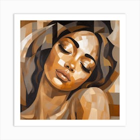 Woman Sleeping Art Print