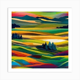 Landscape Painting 112 Art Print