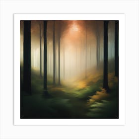 Mystical Forest Retreat 19 Art Print