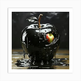 Black Apple Art Print