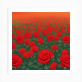 Red Roses 1 Art Print