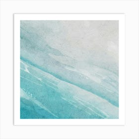 Watercolor Of A Wave Art Print