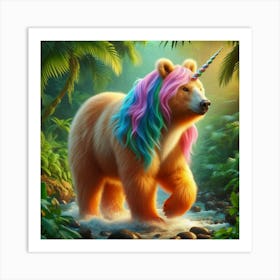 Unicorn Bear Art Print