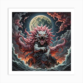 Demon Of The Sea Art Print