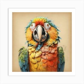 Parrot Canvas Print 1 Art Print