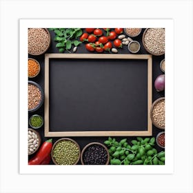 Legumes As A Frame (75) Art Print