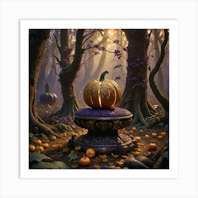 Halloween In The Woods Art Print