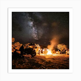 Stockcake Starlit Camping Adventure 1718939794 Art Print