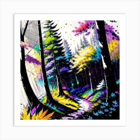 Forest Path 32 Art Print