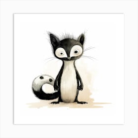 Skunk Art Print