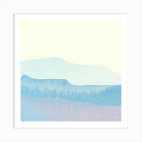 Abstract Mountains Art Print