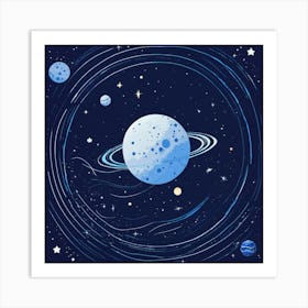 Space Background (3) Art Print