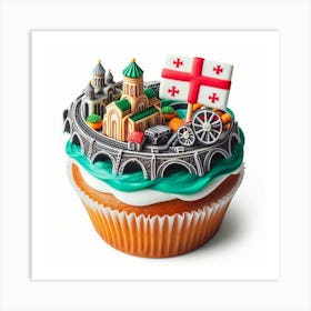 Georgia Cupcake 1 Art Print