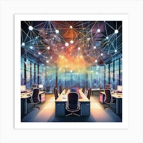 Modern Office Concept 1 Art Print