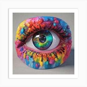 Rainbow Eye Art Print