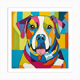 Colorful Dog Art Print