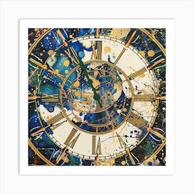 Clock Painting 5 Art Print