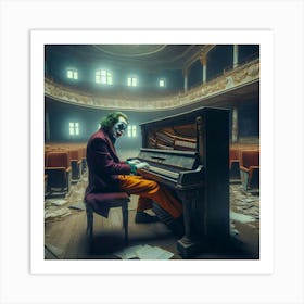 Joker At The Piano 5 Art Print