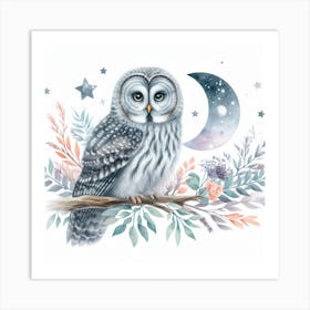 Great Grey Owl Art Print