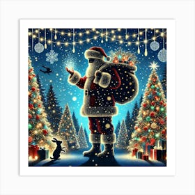 Christmas Santa 3 Art Print