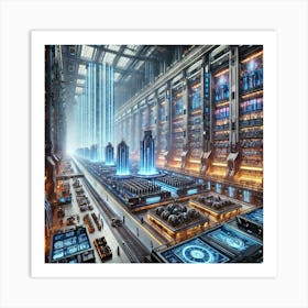 A Futuristic And Grand Depiction Of The Interdimen Art Print