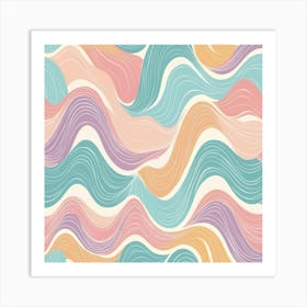 Abstract Wavy Pattern 1 Art Print